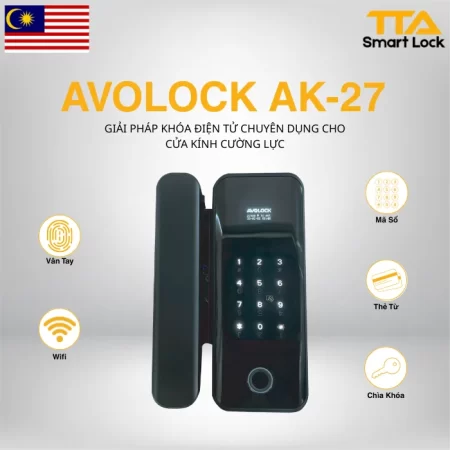 Khóa vân tay cửa kính Avolock AK-27
