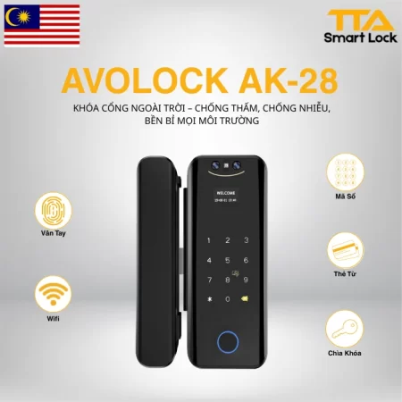 Khóa vân tay cửa kính Avolock AK-28