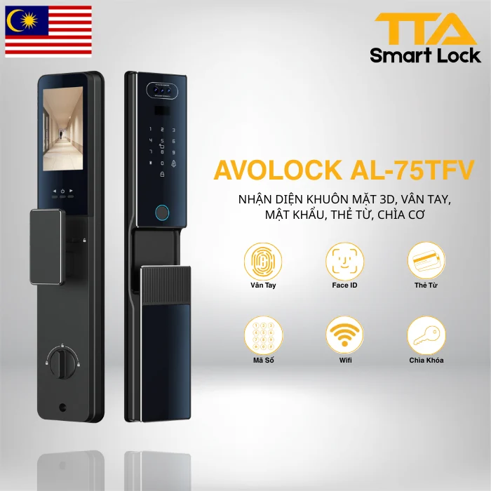 Khóa cửa thông minh Avolock AL 75 TFV