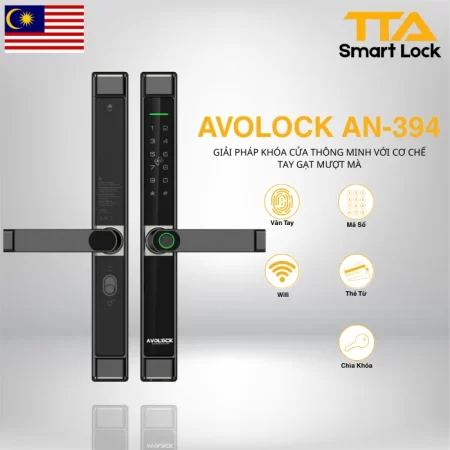 Khóa vân tay cửa nhôm Avolock AN 394