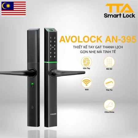 Khóa vân tay cửa nhôm Avolock AN 395