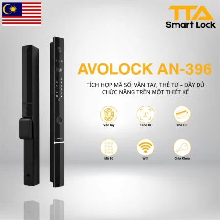 Khóa vân tay cửa nhôm Avolock AN 396