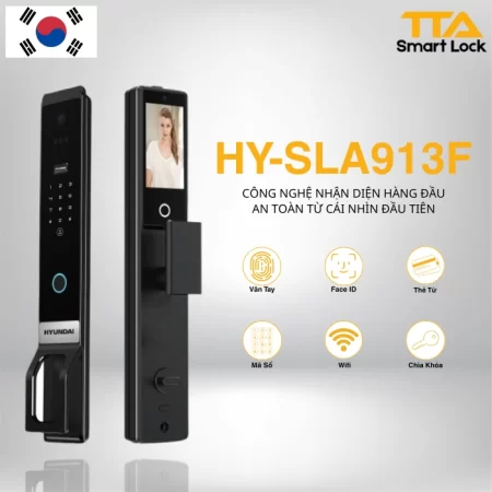 Khóa cửa đại sảnh Hyundai HY-SLA913F-BL