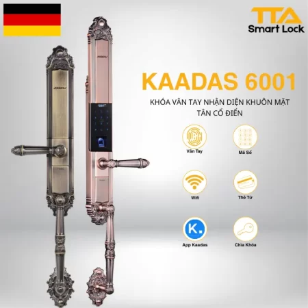 Khóa vân tay cửa đại sảnh tân cổ điển Kaadas 6001
