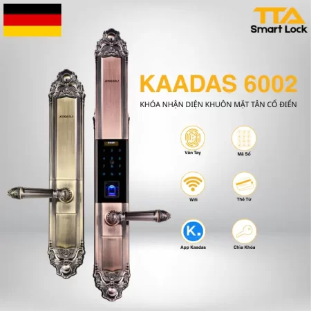 Khóa vân tay cửa đại sảnh tân cổ điển Kaadas 6002