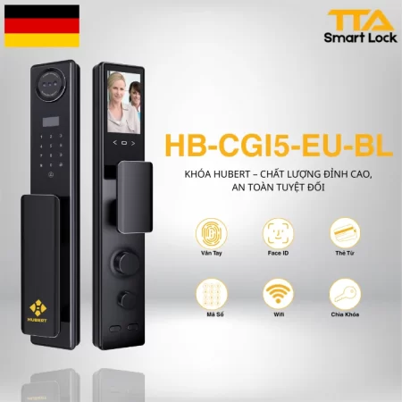 Khóa điện tử cửa gỗ Hubert HB-CGI5-TITAN-EU
