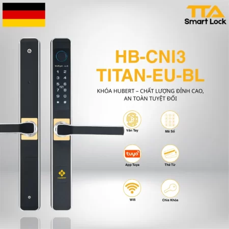 Khóa điện tử cửa nhôm Hubert HB-CNI3-EU