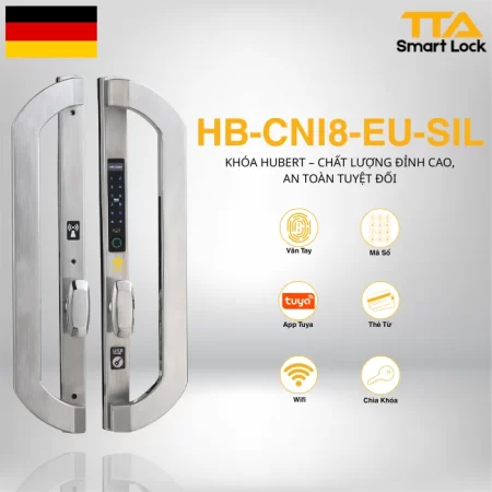 Khóa điện tử cửa nhôm Hubert HB-CNI8-EU