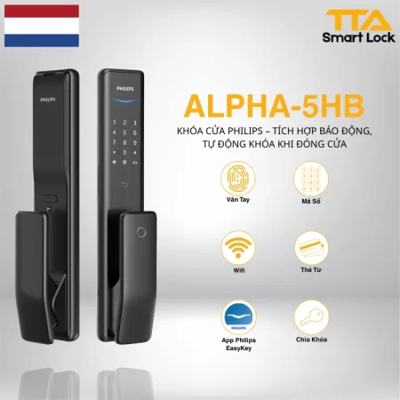 Khóa vân tay Philips ALPHA 5HB