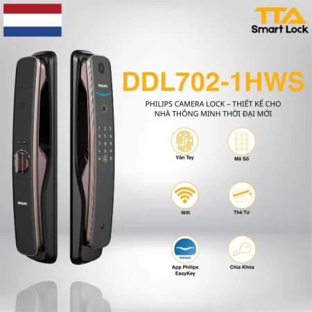 Khóa vân tay Philips DDL702-1HWS