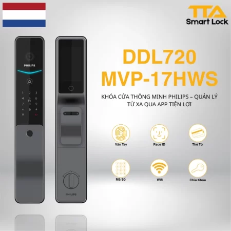 Khóa vân tay Philips DDL720-MVP 17HWS
