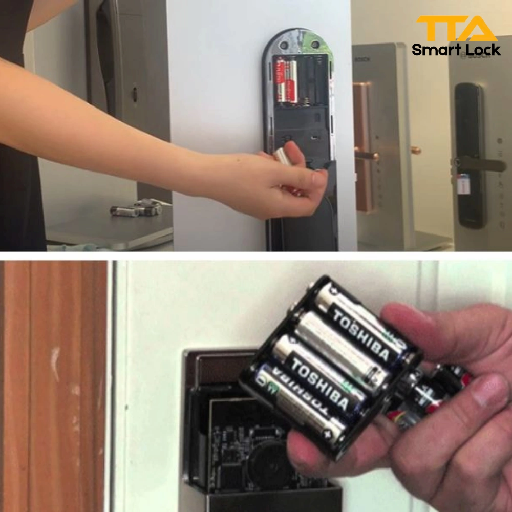 Nhận biết khóa cửa điện tử sắp hết pin và cách xử lý an toàn