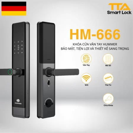 Khóa cửa vân tay HUMMER HM-666