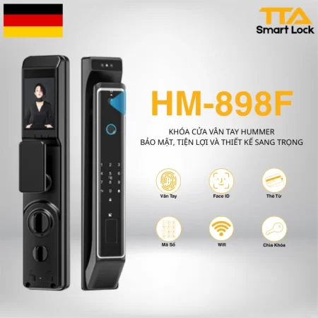 Khóa cửa nhận diện khuôn mặt HUMMER HM-898F