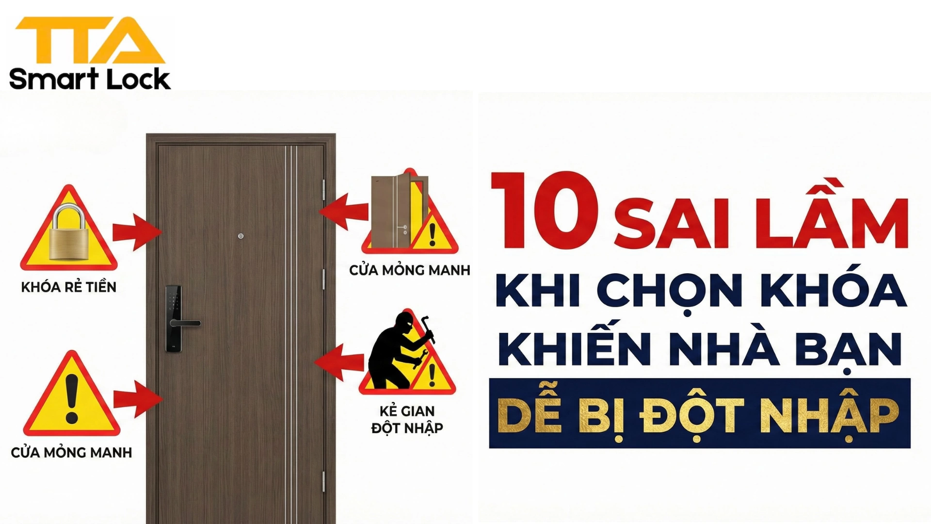 10 Sai Lầm Khi Chọn Khóa Khiến Nhà Bạn Dễ Bị Đột Nhập