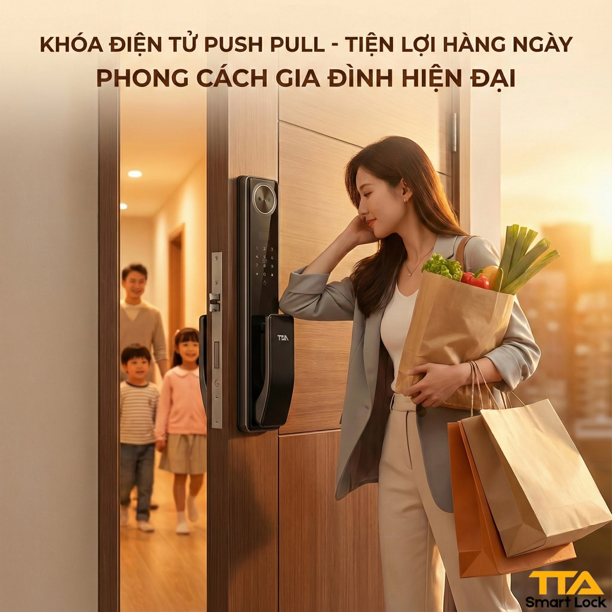 Khóa điện tử Push Pull – Giải pháp khóa thông minh cho nhà hiện đại