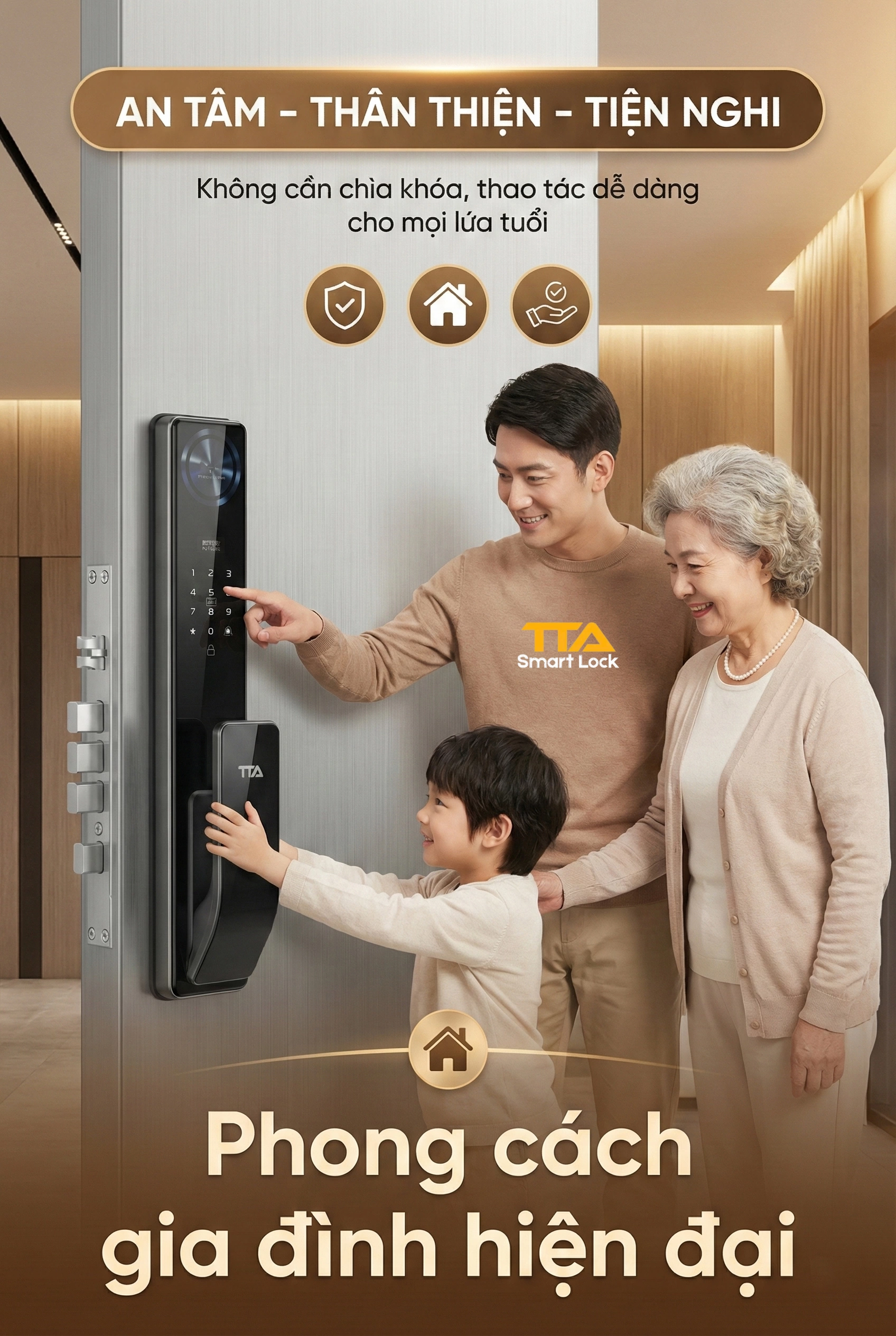 Khóa điện tử Push Pull – Giải pháp khóa thông minh cho nhà hiện đại