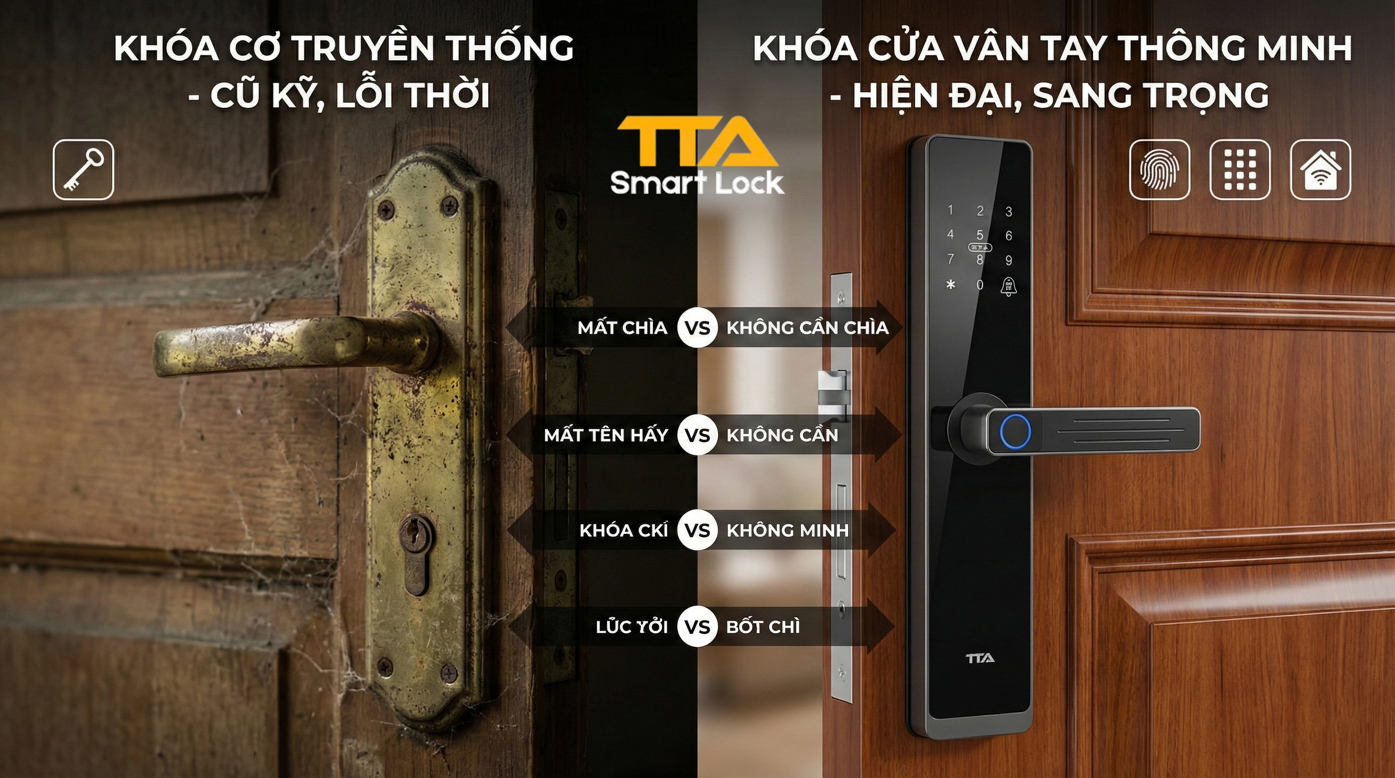 Khóa Cửa Vân Tay Có An Toàn Hơn Khóa Cơ Truyền Thống Không?