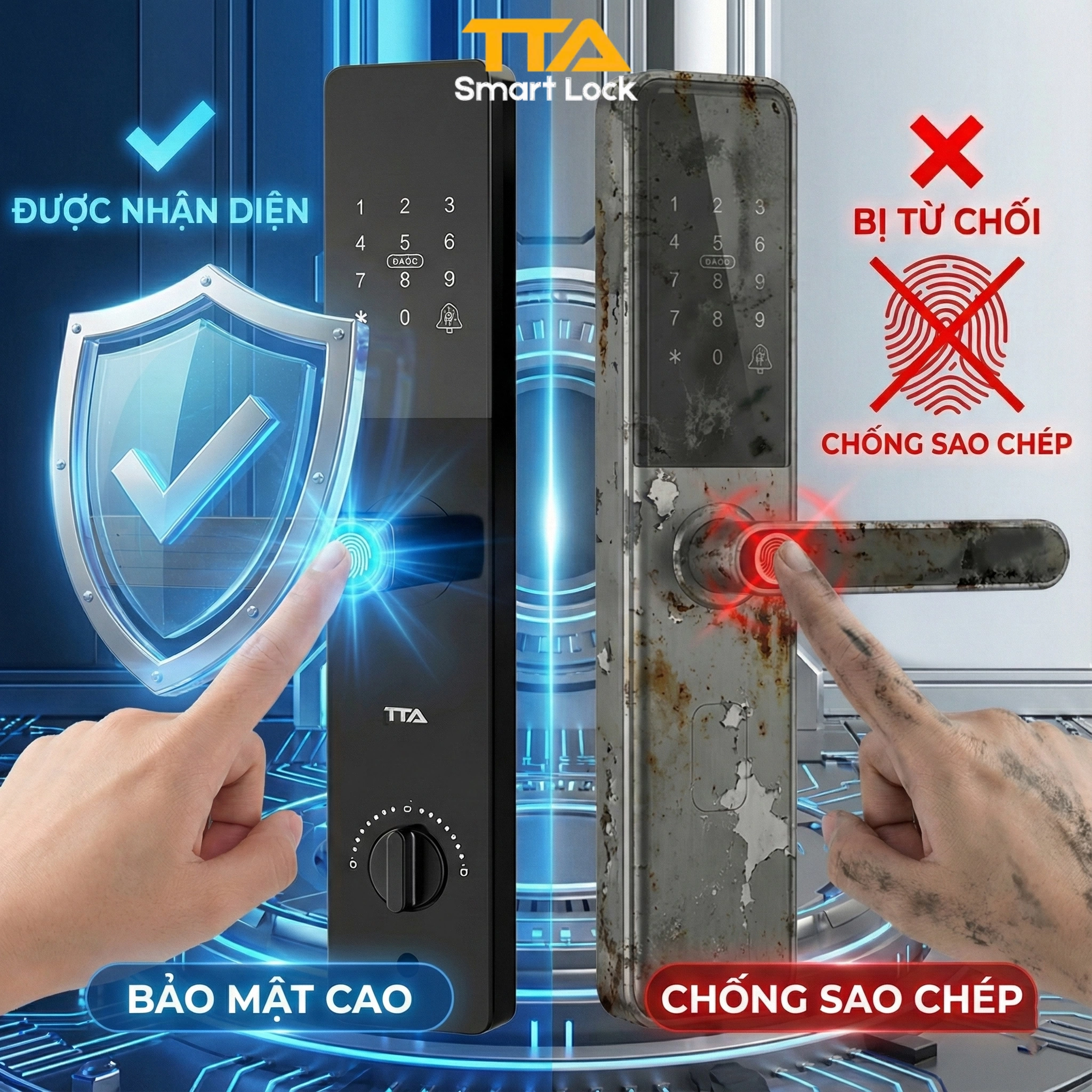 Khóa Cửa Vân Tay Có An Toàn Hơn Khóa Cơ Truyền Thống Không?