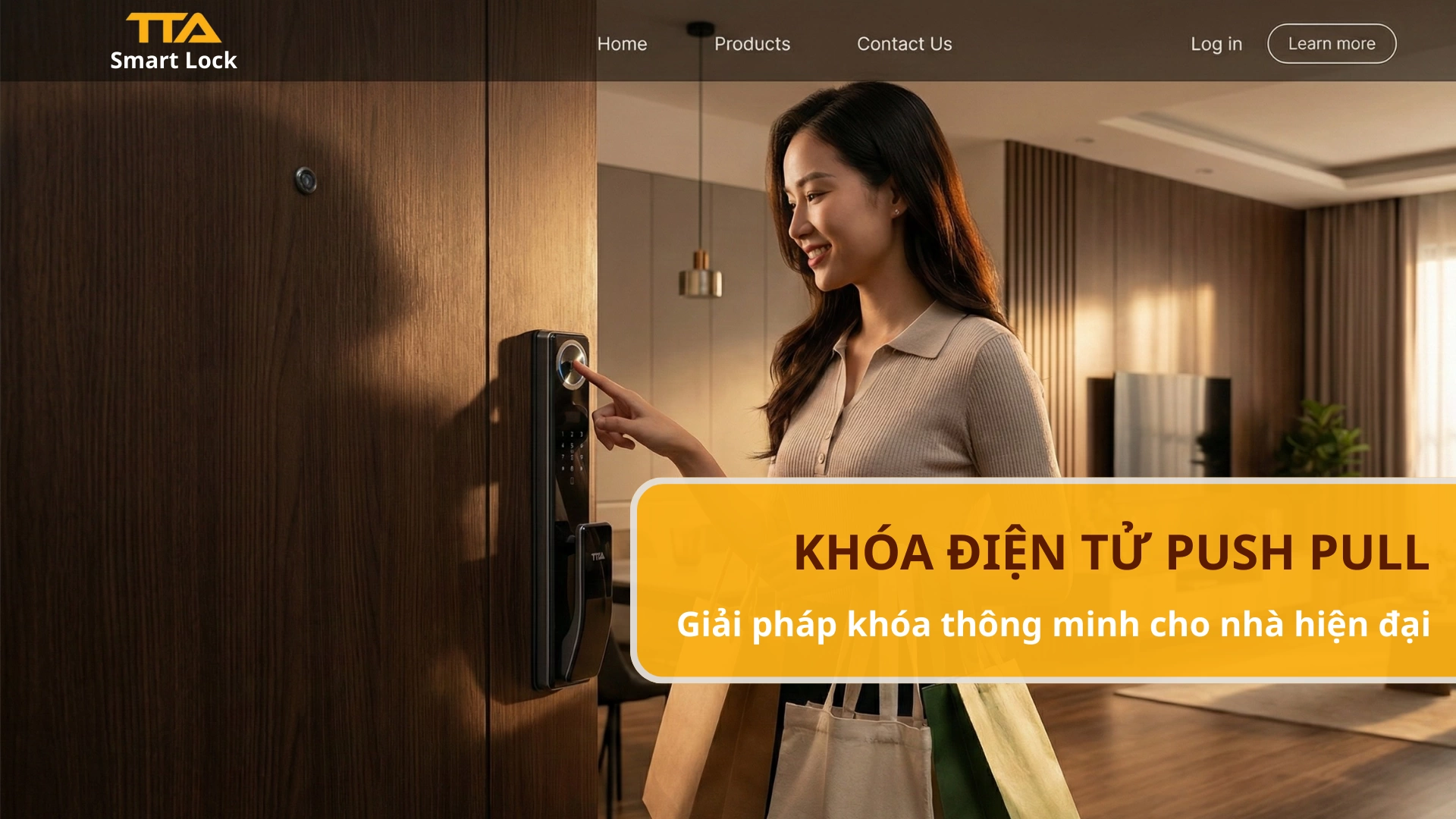 Khóa điện tử Push Pull – Giải pháp khóa thông minh cho nhà hiện đại