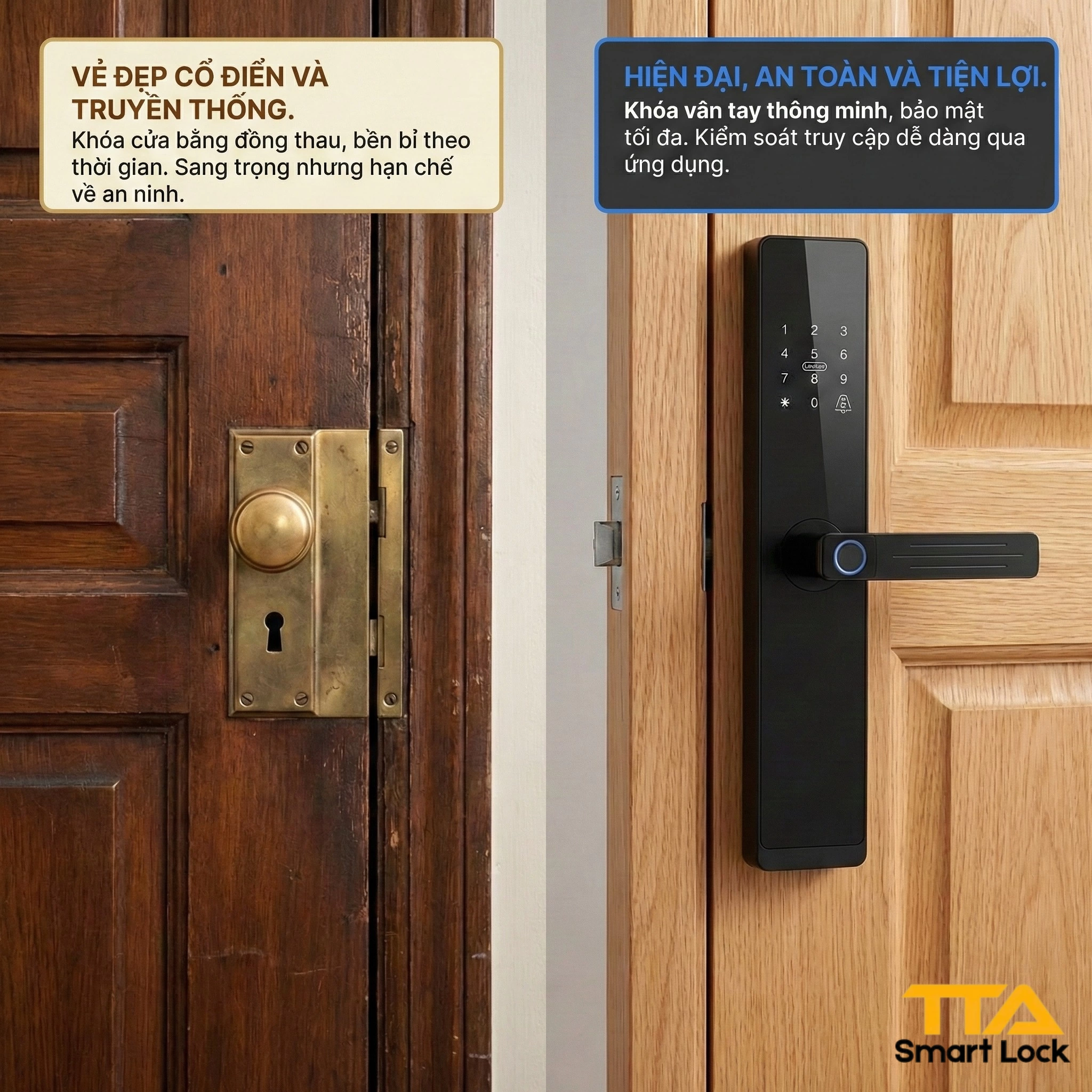 Khóa Vân Tay Cửa Gỗ – Những Lưu Ý Quan Trọng Trước Khi Mua Bạn Không Nên Bỏ Qua