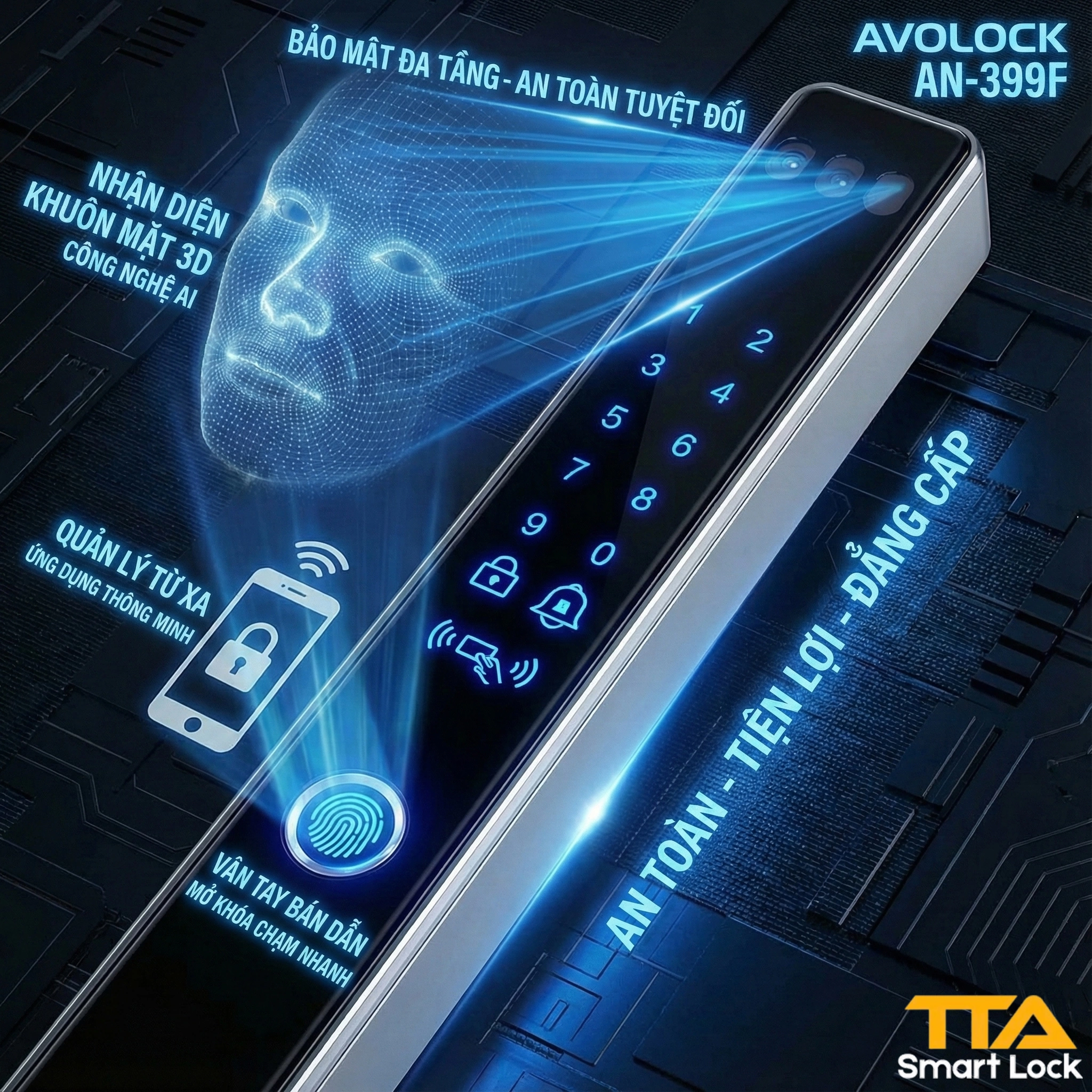 Khóa vân tay hãng nào tốt? Top 5 mẫu khóa vân tay bán chạy nhất tại TTA