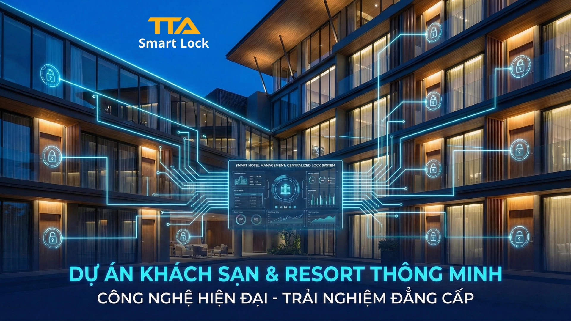 Khóa Khách Sạn Cao Cấp – An Toàn & Dễ Quản Lý