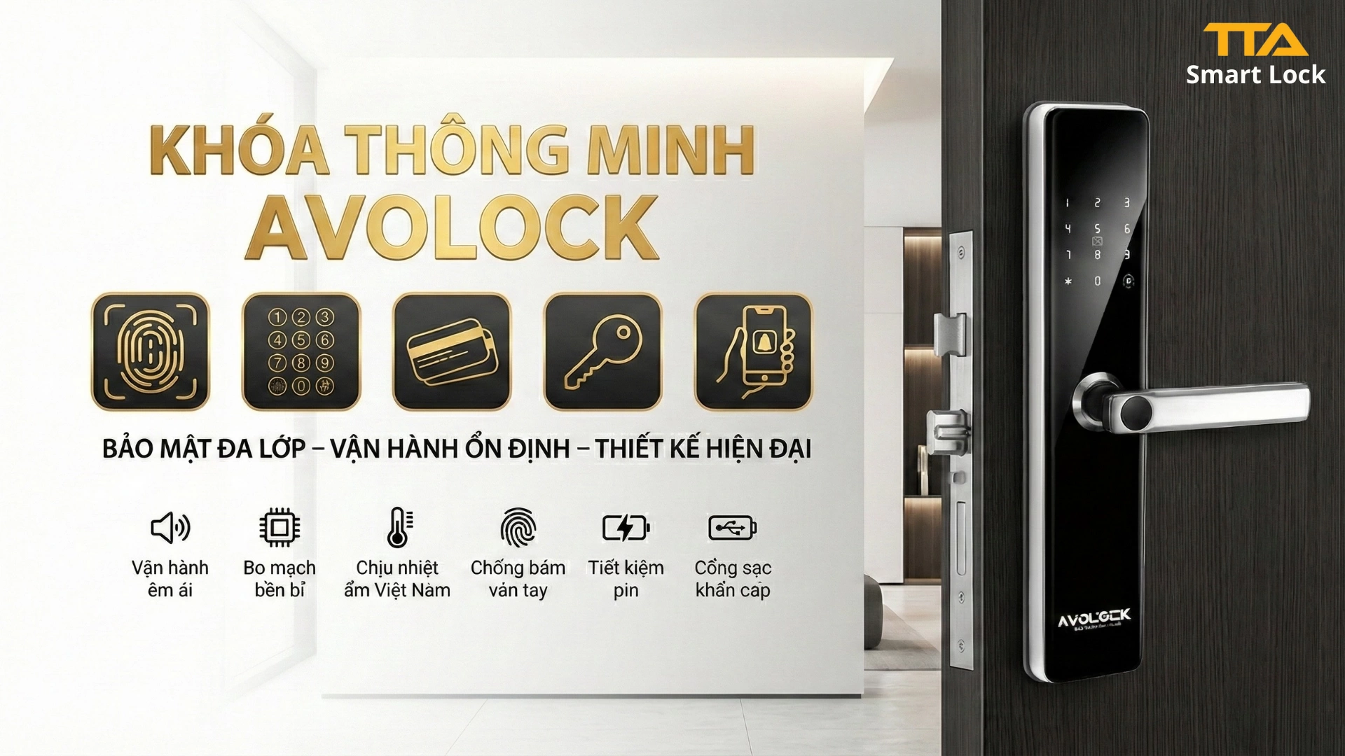 Khóa Thông Minh Avolock – Giải Pháp An Ninh Toàn Diện Cho Nhà Ở & Chung Cư Hiện Đại