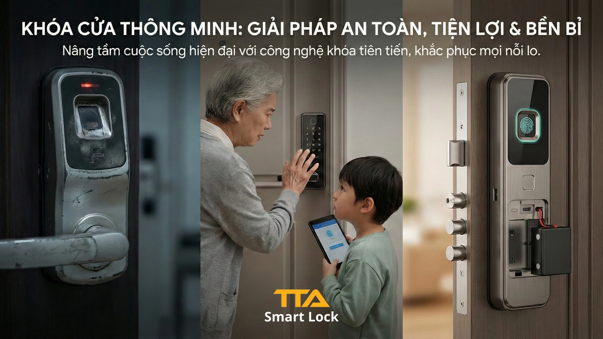 Kinh nghiệm chọn khóa vân tay chung cư an toàn – bền – dễ dùng