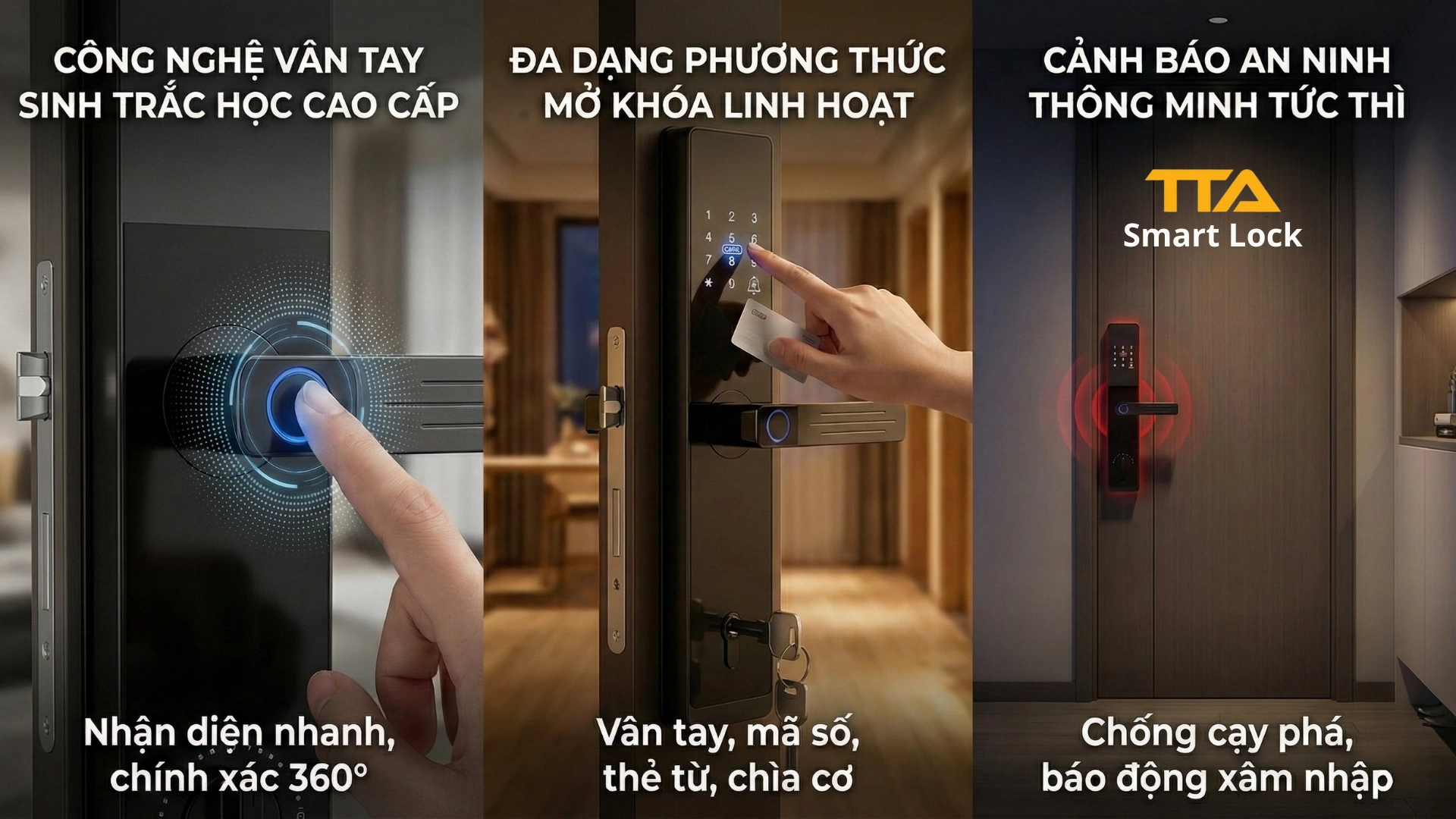 Kinh nghiệm chọn khóa vân tay chung cư an toàn – bền – dễ dùng